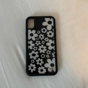 Wildflower iPhone XR black floral case